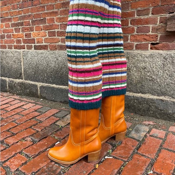 Eleven Six Caroline Striped Alpaca-Blend Midi Dress - Picture 4 of 6